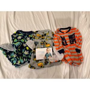 Simple Joys By Carters Footed Flannel Pajamas 18M Set Of 3 New